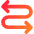 Line Arrow Curvy Both Direction 3 Icon from Core Gradient Set