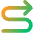 Line Arrow Curvy Right Up Icon from Core Gradient Set