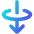 Line Arrow Elipse Down Icon from Core Gradient Set