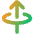 Line Arrow Elipse Up Icon from Core Gradient Set