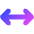 Line Arrow Horizontal Icon from Core Gradient Set