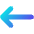 Line Arrow Left 1 Icon from Core Gradient Set
