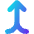 Line Arrow Merge Vertical Icon from Core Gradient Set