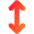 Line Arrow Vertical Icon from Core Gradient Set
