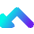 Triangle Arrow Bounce Down Left Icon from Core Gradient Set
