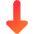Triangle Arrow Down 1 Icon from Core Gradient Set