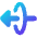 Triangle Arrow Elipse Left Icon from Core Gradient Set