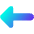 Triangle Arrow Left 1 Icon from Core Gradient Set