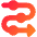 Triangle Arrow Roadmap Icon from Core Gradient Set