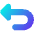 Triangle Arrow Turn Backward Icon from Core Gradient Set