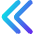 Double Tailless Line Arrow Left Icon from Core Gradient Set