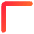 Tailless Line Arrow Top Left Icon from Core Gradient Set