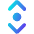 Tailless Line Arrow Vertical Scroll Icon from Core Gradient Set