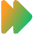 Double Tailless Triangle Arrow Right Icon from Core Gradient Set