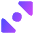 Tailless Triangle Arrow Diagonal Scroll 1 Icon from Core Gradient Set