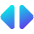 Tailless Triangle Arrow Expand Horizontal Icon from Core Gradient Set