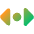 Tailless Triangle Arrow Horizontal Scroll Icon from Core Gradient Set