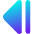 Tailless Triangle Arrow Left 2 Icon from Core Gradient Set