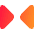 Tailless Triangle Arrow Shrink Horizontal 1 Icon from Core Gradient Set