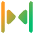 Tailless Triangle Arrow Shrink Horizontal 2 Icon from Core Gradient Set