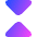 Tailless Triangle Arrow Shrink Vertical Icon from Core Gradient Set