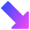 Thick Arrow Diagonal Bottom Right Icon from Core Gradient Set