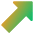 Thick Arrow Diagonal Upper Right Icon from Core Gradient Set