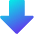 Thick Arrow Down Large Icon from Core Gradient Set