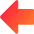 Thick Arrow Left Large Icon from Core Gradient Set