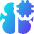 Artificial Intelligence Brain Chip Icon from Core Gradient Set