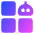 Ai Generate Variation Robot Icon from Core Gradient Set