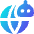 Ai Network Robot Icon from Core Gradient Set