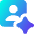 Ai Generate Portrait Image Spark Icon from Core Gradient Set