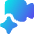 Ai Generate Video Camera Spark Icon from Core Gradient Set