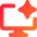 Computer Ai Spark Icon from Core Gradient Set