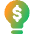 Business Idea Money Icon from Core Gradient Set