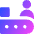 Production Belt User Icon from Core Gradient Set