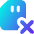 Sd Card Delete Cross Icon from Core Gradient Set
