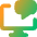 Desktop Chat Icon from Core Gradient Set