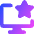 Desktop Favorite Star Icon from Core Gradient Set
