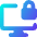 Desktop Lock Icon from Core Gradient Set