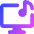 Desktop Music Icon from Core Gradient Set