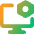 Desktop Setting Bolt Nut Icon from Core Gradient Set