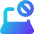 Laptop Block Remove Icon from Core Gradient Set