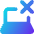Laptop Delete Cross Icon from Core Gradient Set