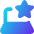 Laptop Favorite Star Icon from Core Gradient Set