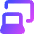 Laptop Project Screen Icon from Core Gradient Set