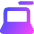 Laptop Remove Subtract Icon from Core Gradient Set