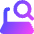Laptop Search Icon from Core Gradient Set