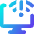 Monitor Error Icon from Core Gradient Set